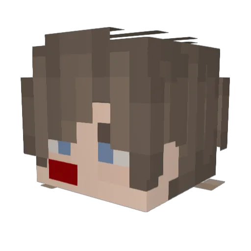 c4un Minecraft avatar head, 3D render