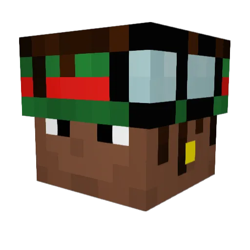 c6nt Minecraft avatar head, 3D render