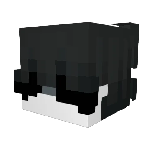 c6z_ Minecraft avatar head, 3D render