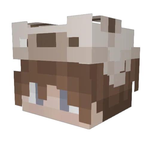 c7ffinn Minecraft avatar head, 3D render