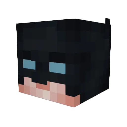 c7hul Minecraft avatar head, 3D render