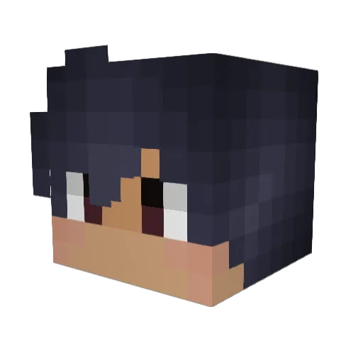 c8001221 Minecraft avatar head, 3D render