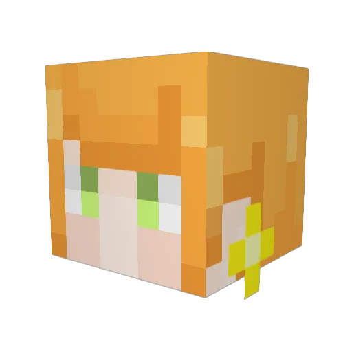 c861002c Minecraft avatar head, 3D render