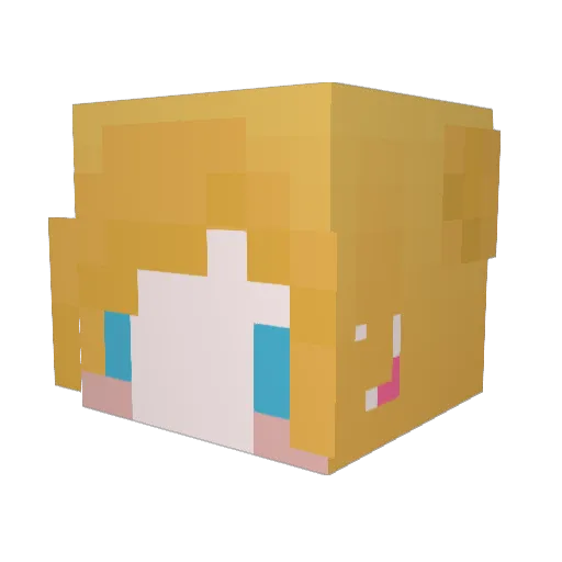 c93198 Minecraft avatar head, 3D render