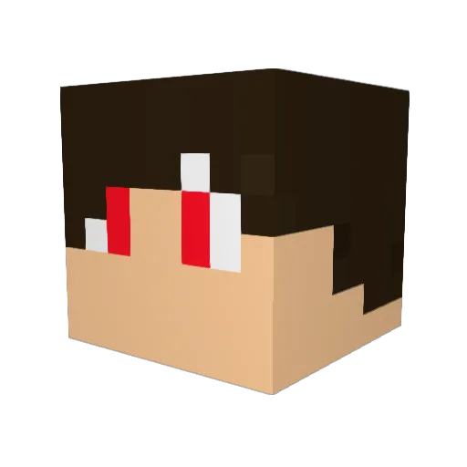 c960805 Minecraft avatar head, 3D render