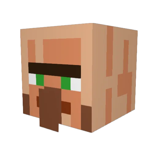 c9h2 Minecraft avatar head, 3D render