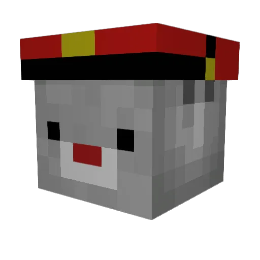 cApTAiN_BALu Minecraft avatar head, 3D render