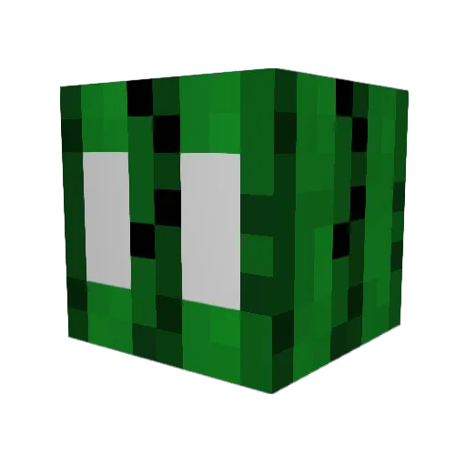 cBASS3p Minecraft avatar head, 3D render