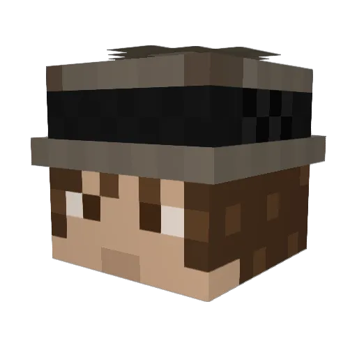cBobo13 Minecraft avatar head, 3D render