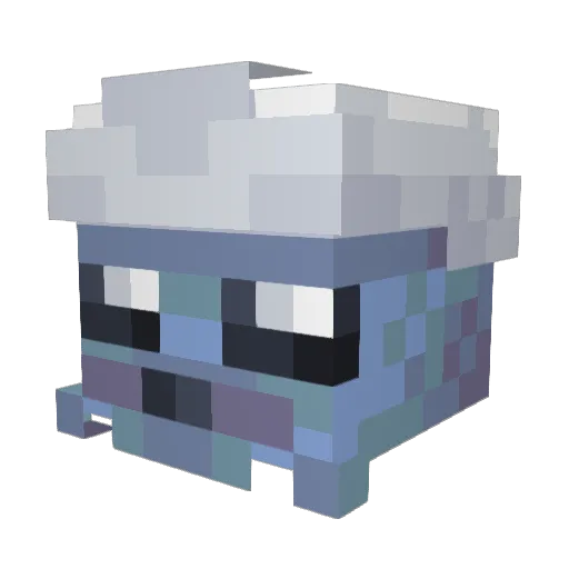 cCS521 Minecraft avatar head, 3D render