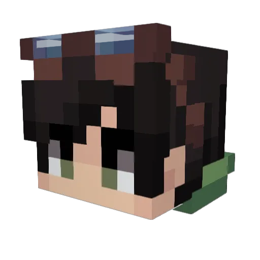 cCardor Minecraft avatar head, 3D render
