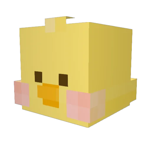 cHae2ni Minecraft avatar head, 3D render