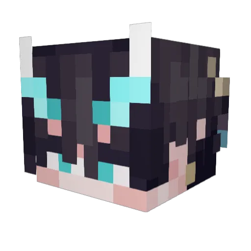 cHunGcHunG_ Minecraft avatar head, 3D render