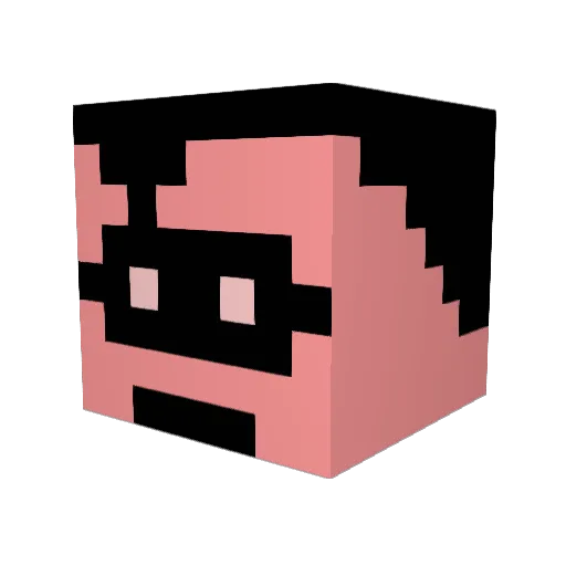cJx2 Minecraft avatar head, 3D render