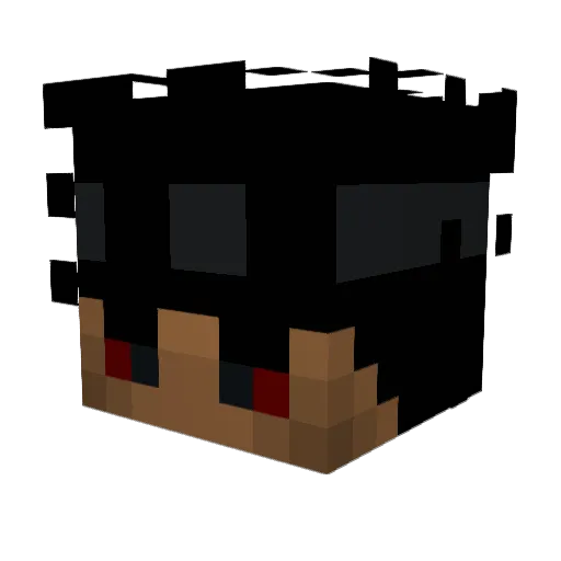 cMadara Minecraft avatar head, 3D render