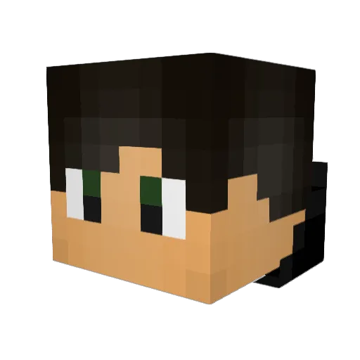 cN_Venom Minecraft avatar head, 3D render