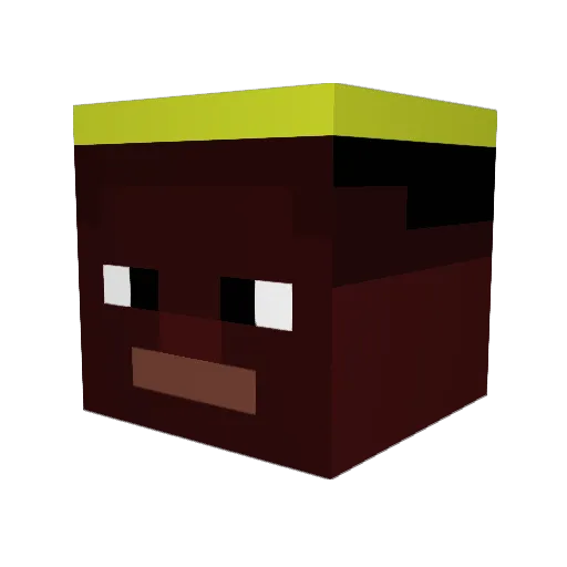 cNgak Minecraft avatar head, 3D render