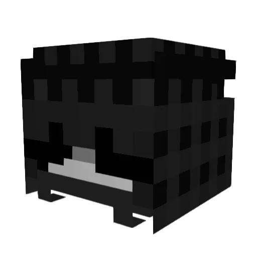 cNp3 Minecraft avatar head, 3D render