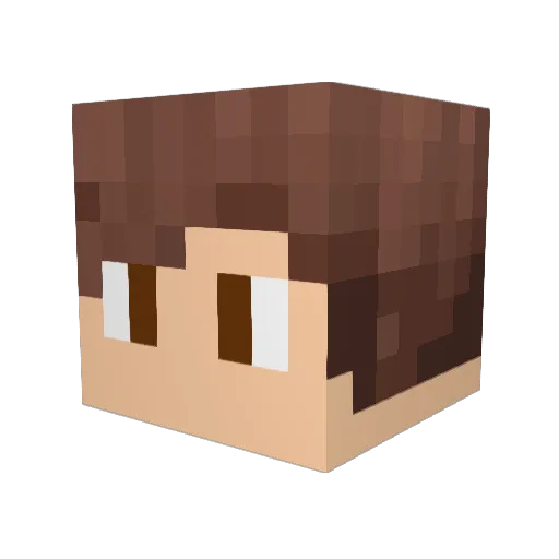 cOwOen Minecraft avatar head, 3D render