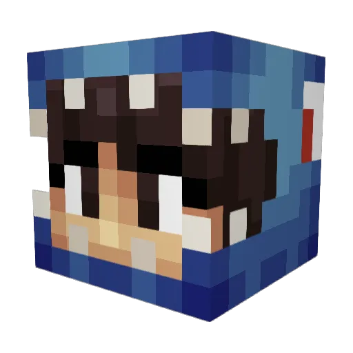 cPathz Minecraft avatar head, 3D render