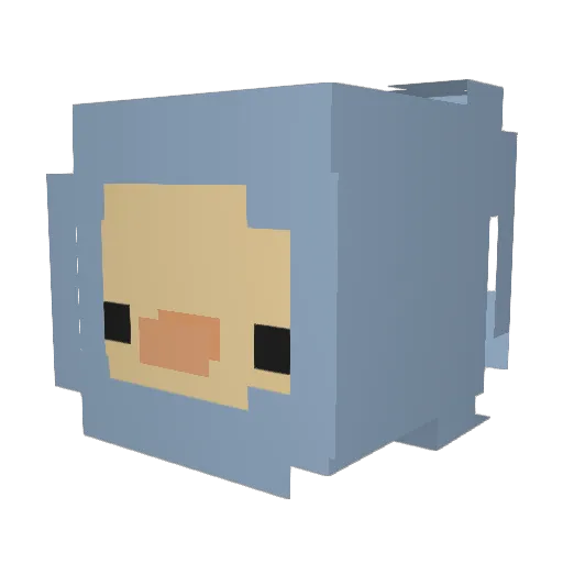 cPhybia Minecraft avatar head, 3D render