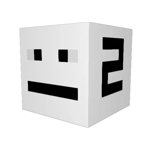 cRAM115 Minecraft avatar head, 3D render