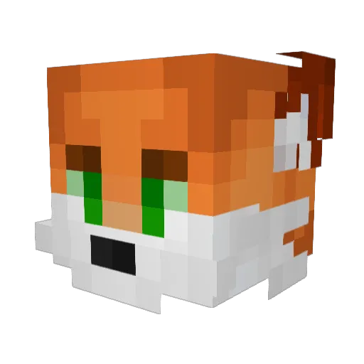 cRaFfL3 Minecraft avatar head, 3D render