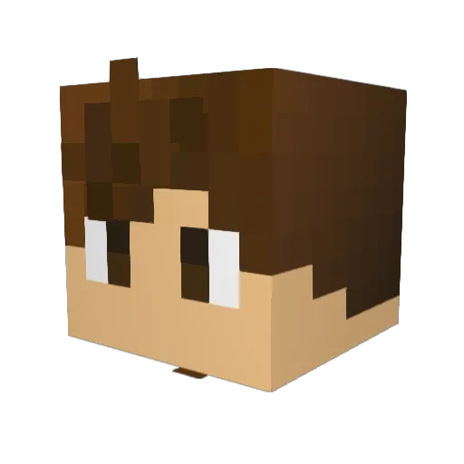 cSTr Minecraft avatar head, 3D render