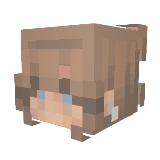 cSiren Minecraft avatar head, 3D render