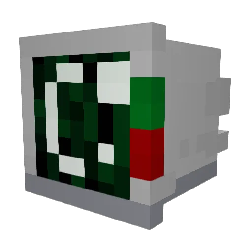 cSun Minecraft avatar head, 3D render