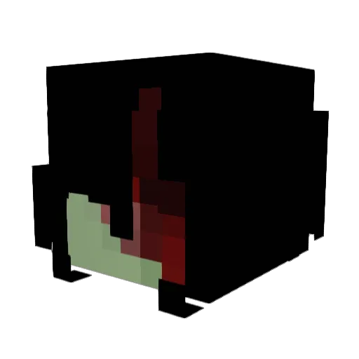 cWEV Minecraft avatar head, 3D render