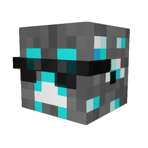 c_13 Minecraft avatar head, 3D render