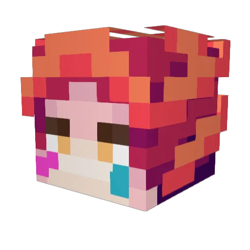 c_air_uhh Minecraft avatar head, 3D render