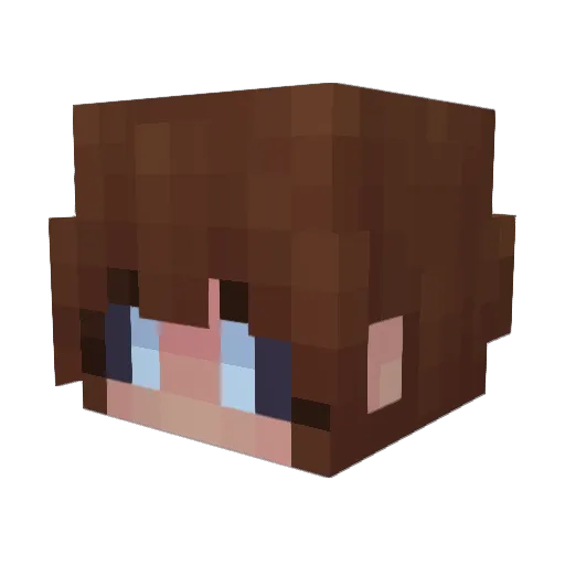 c_ar Minecraft avatar head, 3D render
