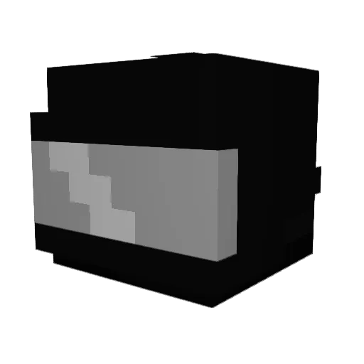 c_igar Minecraft avatar head, 3D render