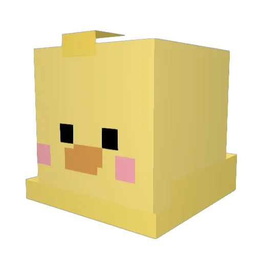 c_ldl Minecraft avatar head, 3D render