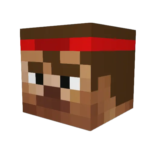 c_m0s_baws Minecraft avatar head, 3D render