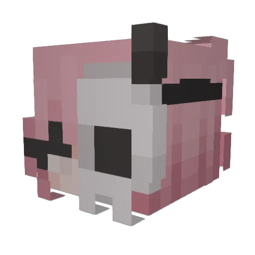 c_oshiro Minecraft avatar head, 3D render