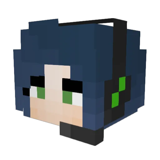 c_shale Minecraft avatar head, 3D render