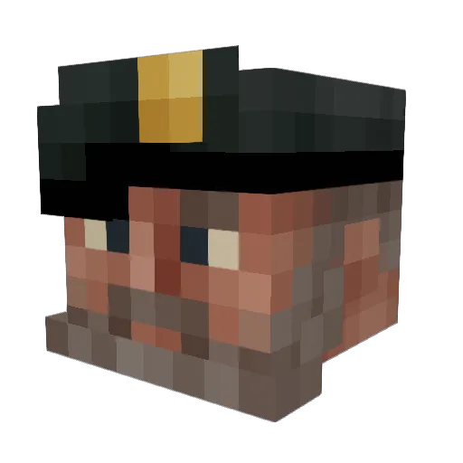 c_slime Minecraft avatar head, 3D render