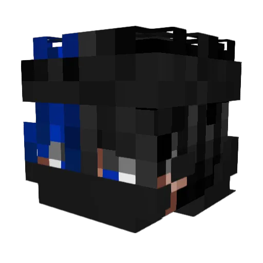 c_xn Minecraft avatar head, 3D render