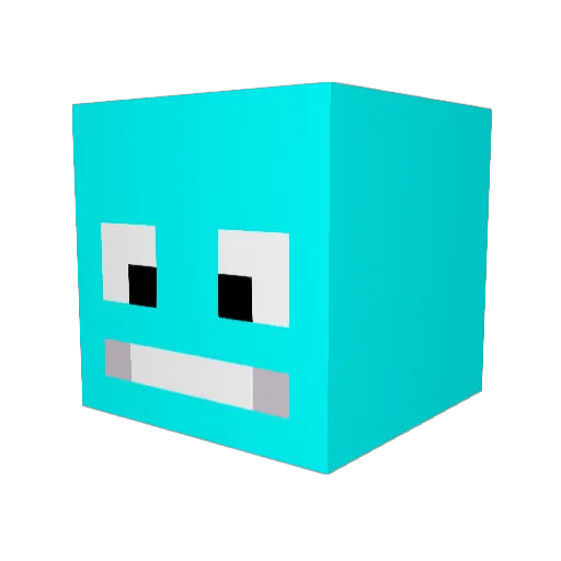 c_y_a Minecraft avatar head, 3D render