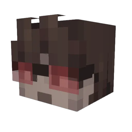 ca1mm Minecraft avatar head, 3D render
