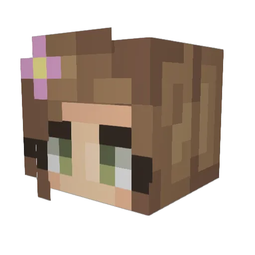 caaataaa Minecraft avatar head, 3D render