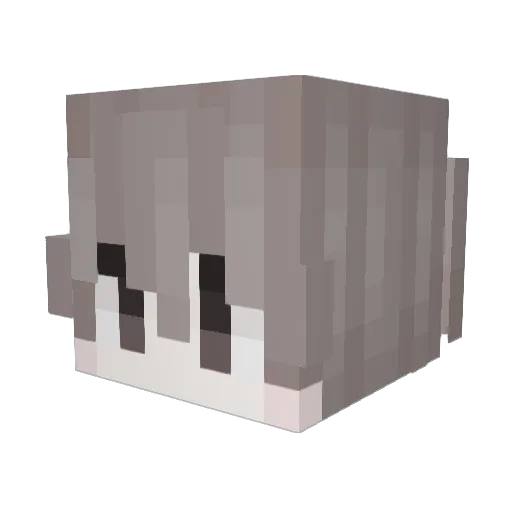 caanabis Minecraft avatar head, 3D render