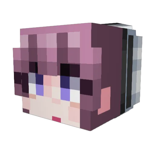 caannaa Minecraft avatar head, 3D render