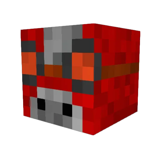 caarambar Minecraft avatar head, 3D render