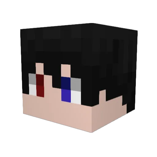caaue Minecraft avatar head, 3D render