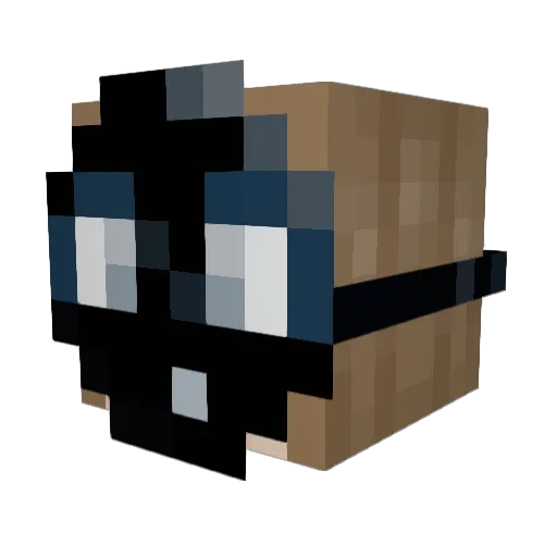cabarg Minecraft avatar head, 3D render