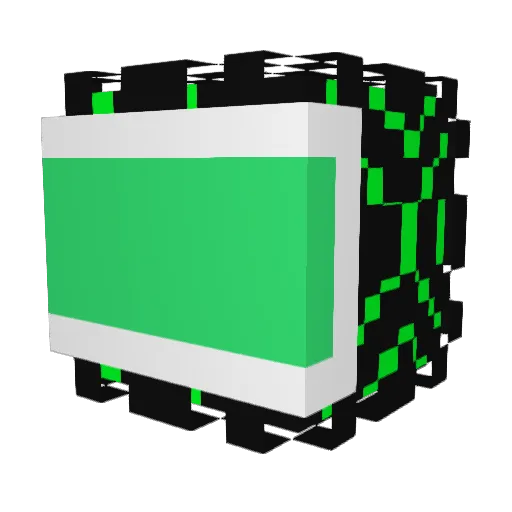 cabbagedesu Minecraft avatar head, 3D render